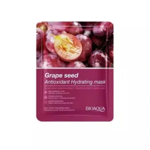 bioaqua grape seed antioxidant hydrating facial sheet mask 25g
