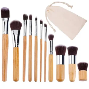 bamboo makeup brush set 11 piece
