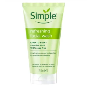 simple kind to skin refreshing facial gel wash – 150ml
