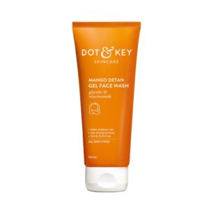 dot & key mango detan gel face wash 100ml