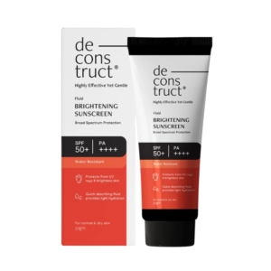 deconstruct fluid brightening sunscreen with spf 50+ pa++++